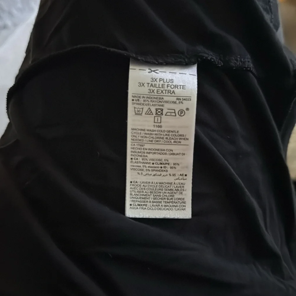 Old Navy EUC Babydoll Long Sleeve Luxe T-Shirt Black Size 3x - Picture 6 of 6